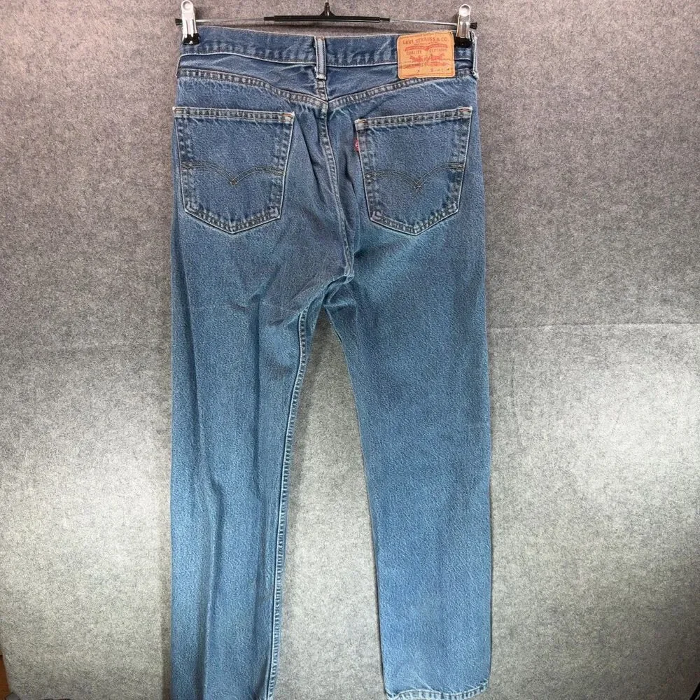 Levi's 501 Vintage Medium Wash Straight Leg Jeans 33x34